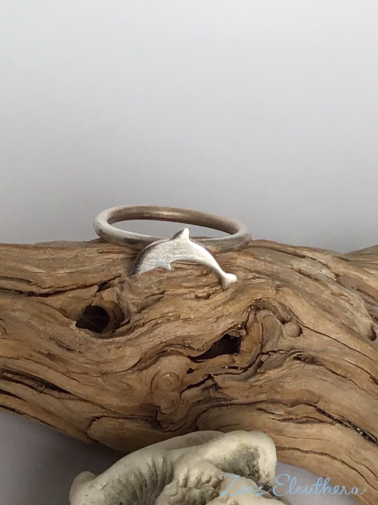 Ring Silber Delphin schmal zart maritim individuell