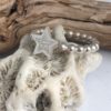 Silber Ring Perlen zart Stern Motiv